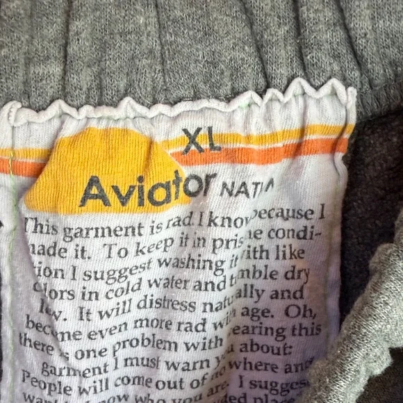 Aviator Nation Gray Joggers with Rainbow Stripes - Picture 2 of 5